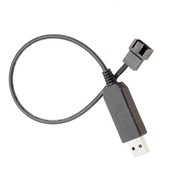 ANXPTIME USB to 4Pin 5V to 12V Line USB Sleeved PC Fan Power Adapter Connector