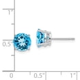 thumbnail image 2 of Finest Gold 14K White Gold 7 mm Round Earrings Mounting, 2 of 2