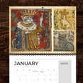 thumbnail image 2 of 2026 Funny Gag Gifts Ugly Cat Art Medieval Cats with Crowns Wall Calendar, 2 of 9