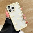 thumbnail image 2 of Case for iPhone 14/plus/pro/max, Clear Cute Ribbon Bowknot Pattern Aesthetic Transparent Phone Case Raised Camera Protection Stylish Slim Soft Durable TPU Protective Cover for Women Girls, 2 of 9