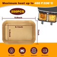 thumbnail image 4 of 250PCS Air Fryer Liners,Air Fryer Accessories for Ninja Foodi Dual Air Fryer DZ201/DZ401 (250PCS Rectangle 8.1 x 5.3 inch), 4 of 8