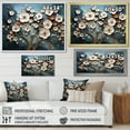 thumbnail image 4 of Designart "Orchid Dreams White and Blue Blossoms III" Floral Framed Wall Art Decor - Modern Farmhouse Gold Abstract Floral Entryway Framed Wall Art, 4 of 6