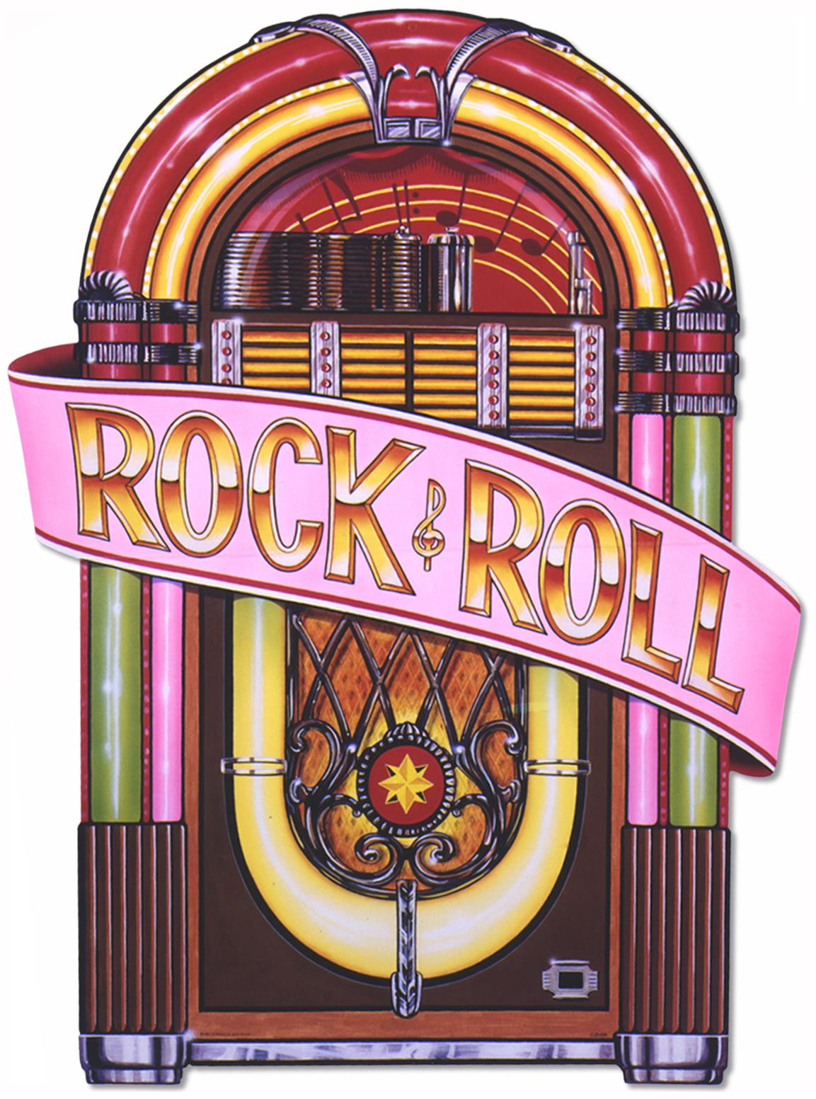 1950's Rock and Roll Jukebox Cutout