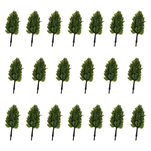 MERIGLARE 20 Pieces Model Trees Layout Miniature Trees for Sand Table Landscape Layout 6cm