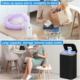 thumbnail image 5 of Huhuzaio Laundry Basket Recycling Storage Kitchen Indoor 26 Gallon 100L Household Bottle Items Collection Container Large Recycling Storage Container with Lid Reusable Removable Inner Bag Bottl, 5 of 5