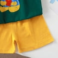 thumbnail image 5 of KPOPLK Toddler Baby Boys Shorts Set Shirt Short Sleeve Top Shorts Summer Outfits Clothes summer clothes for toddler boys(3-6 Months,Green), 5 of 5