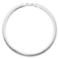 thumbnail image 6 of Auriga Fine Jewelry 925 Sterling Silver 8 mm Polished Cubetto/Diamond-cut Reversible Necklace for Women 17", 6 of 6