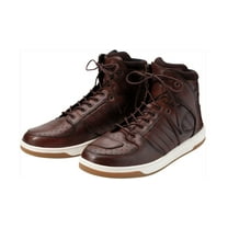 Z1R Frontline Mens Leather Motorcycle Boots Brown 8 USA