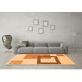 thumbnail image 3 of Ahgly Company Indoor Rectangle Solid Orange Modern Area Rugs, 2' x 3', 3 of 4