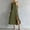 Army Green, variant on Odbmxy Womens Midi Dresses Summer Shift Cotton Linen Shirt Dress for Women Classy Sleeveless Button Front Office