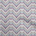 thumbnail image 1 of oneOone Cotton Poplin Twill Teal Green Fabric Chevron Sewing Fabric By The Yard Printed Diy Clothing Sewing Supplies 56 Inch Wide, 1 of 4