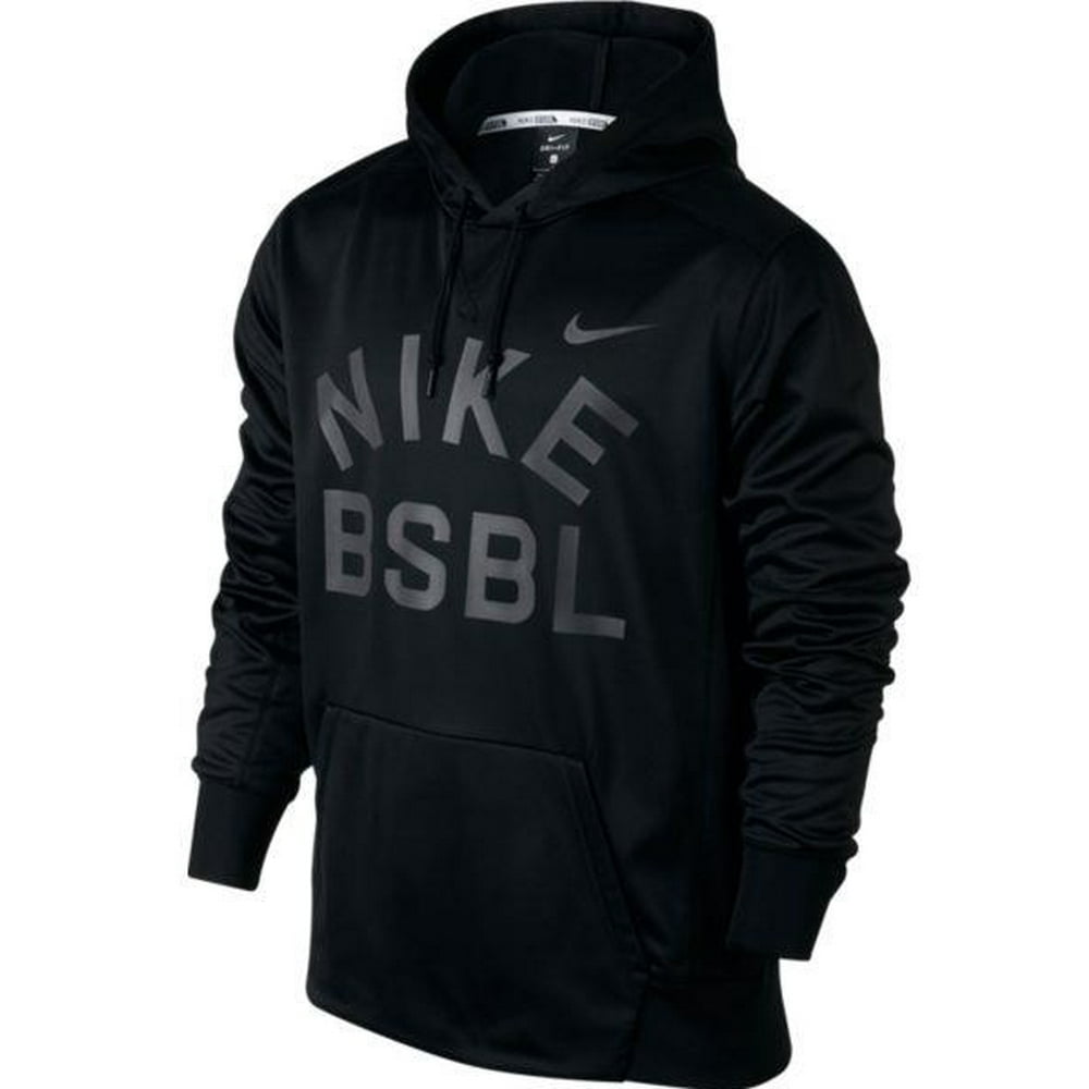 Nike - Nike Men's Baseball Therma Hoodie 824356-010 Black - Walmart.com ...