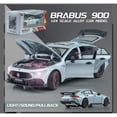 thumbnail image 4 of Masinuta metal mecanica, punta Mercedes Brabus 900,3 sunete, usi mobile, capota mobila, portbagaj mobil, gri, 21 cm, 4 of 5