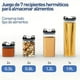 thumbnail image 2 of Juego de 7 Recipientes Herméticos para Alimentos, Bluelander, Apilables, 2 of 5