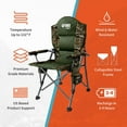 XINMEI Terrain Portable Heated Camping Chair Outdoor Folding Chair with Heated Filling