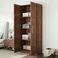 thumbnail image 2 of High wardrobe and kitchen cabinet with 2 doors and 3 partitions to separate 4 storage spaces, 2 of 9
