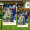 thumbnail image 4 of Merry Christmas and Happy New Year Santa Doberman Pinscher Holiday Xmas Winter 2025 Garden Flag 12x18in Double Sided Doberman Dog Lover Gifts Outdoor Decor - 00024, 4 of 5