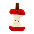 thumbnail image 3 of ​5.5in Huggable Apple Core Keychain & Bag Charm - Plush Fruit Pendant Gift for Kids, Red Cotton Stuffed Toy Accessory​​ red, 3 of 6