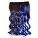 thumbnail image 1 of Pelucas con flequillo para mujer, peluca ondulada suelta con clip, extensión de cabello femenino, pieza de peluca con degradado de color, cinco clips, cabello largo y rizado, peluca postiza, 1 of 3