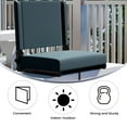 thumbnail image 4 of Flash Furniture Set of 2 Grandstand Comfort Seats by Flash - 500 lb. Rated Lightweight Stadium Chair with Handle & Ultra-Padded Seat, Dark Blue, 4 of 14