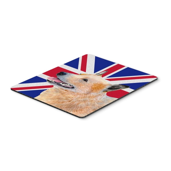 Carolines Treasures LH9469MP "Australian Cattle Dog with English Union Jack British Flag Mouse Pad Hot Pad or Trivet"