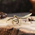 thumbnail image 5 of Simulation Brass Mantis Ornament Antique Insect Figurines Miniature Desk Decorations Craft Tea Pet Feng Shui Collectibles, 5 of 5
