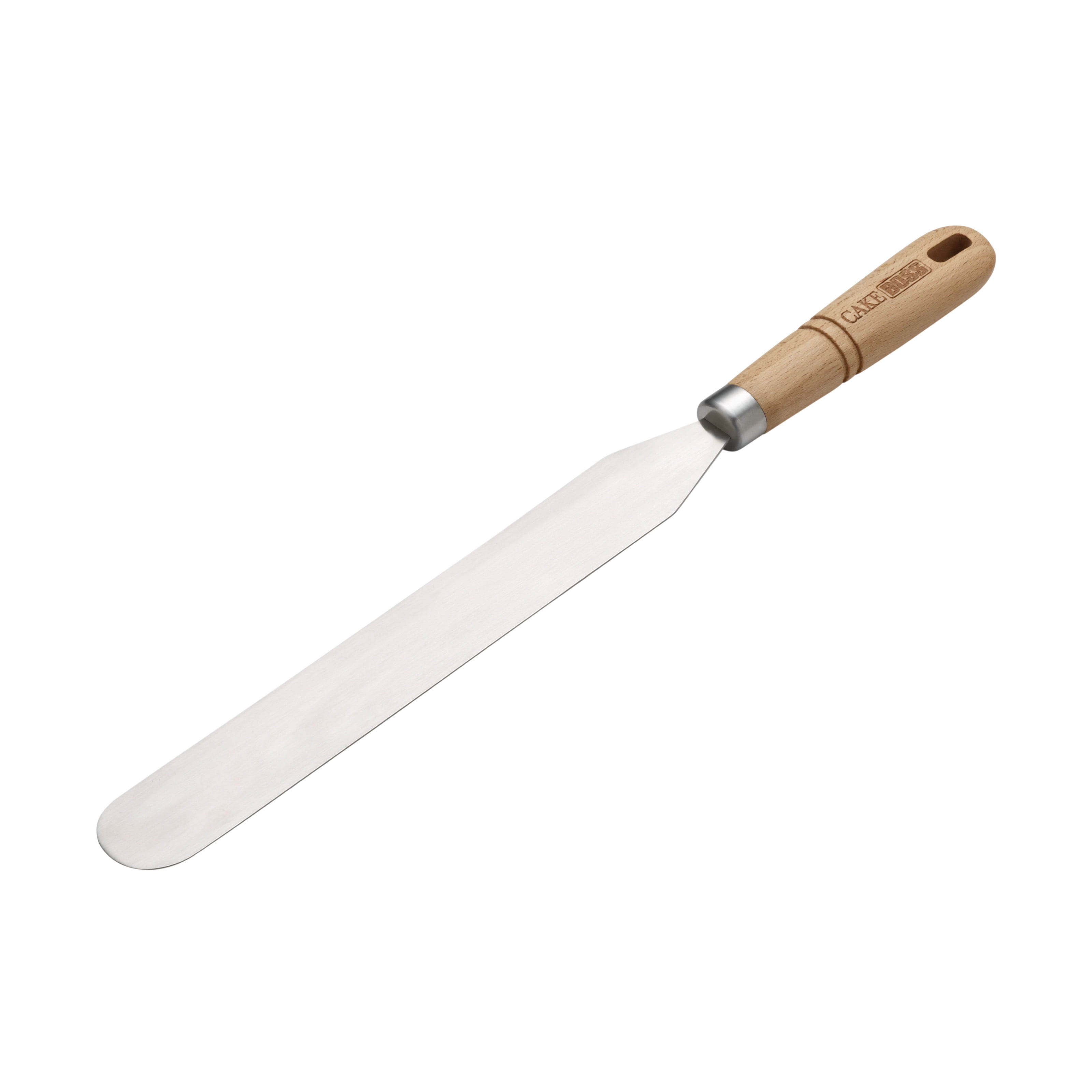 Cake Boss Wooden Tools and Gadgets 10" Stainless Steel Icing Spatula