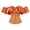 Orange-thIER, variant on RFQWOVSR Women's Satin Off-Shoulder Bustier with Ruffle Sleeves and Lace-Up Back