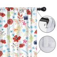 thumbnail image 4 of Blackout Kids Curtains,Pioneer Flower Floral Print Pattern Childrens Insulated Curtains Set Of 2,Bedroom Essentials,Toddler Room Decor 42"x63", 4 of 5