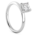 thumbnail image 2 of Silvago Jewel 1.3 Ct Princess Cut Diamond Rings - 14K White Gold Plated Rings - Classic Wedding Women's Rings - Engagement Silver Rings for Women's Jewellery - Silver Diamond Special Occasion Rings, 2 of 3