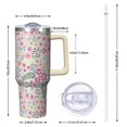 thumbnail image 2 of OBREWU Pioneer Flower Tumbler with Handle and Lid,40oz Pioneer Flower Double Wall Vacuum Insulated Tumbler,Pioneer Flower Cups Gift for Women and Men, 2 of 7