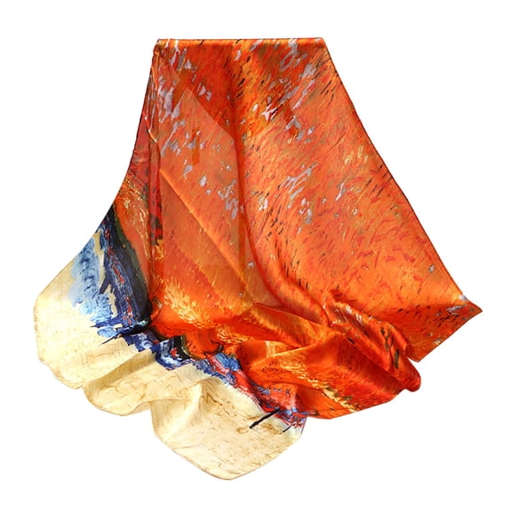 RANJIE Silk Scarves for Women Fashion Multi-Purpose Gift Sets– Headband Protective Coverage Soft Lightweight Bandanas Women's Wrap and Shawl,Multicolor