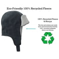 thumbnail image 3 of N'Ice Caps Boys Toddler Baby Fleece Sherpa Lined Trooper Hat & Mitten Winter Set - Grey, 3 of 7