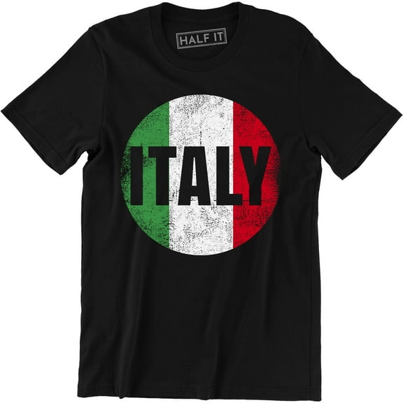 Italy Italian Flag Emblem - National Pride Country Symbol Men's T-Shirt