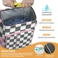 thumbnail image 3 of Retro Plaid Insulated Backpack Cooler - 20L High-Capacity Leakproof Lunch Bag for Outdoor, Travel & Work, 3 of 5