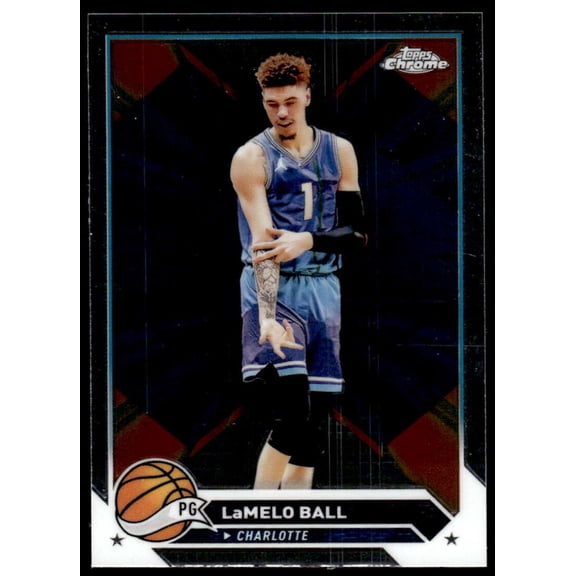 2023-24 TOPPS CHROME #41 LAMELO BALL CHARLOTTE HORNETS