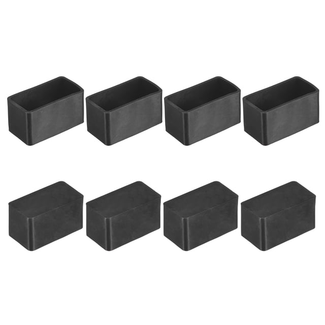Uxcell 8-Pack Tapas de Pierna Rectangulares para Muebles, 0.78 x 1.57" (20 x 40mm) Tapas de Pierna para Sillas/Mesas/Camas