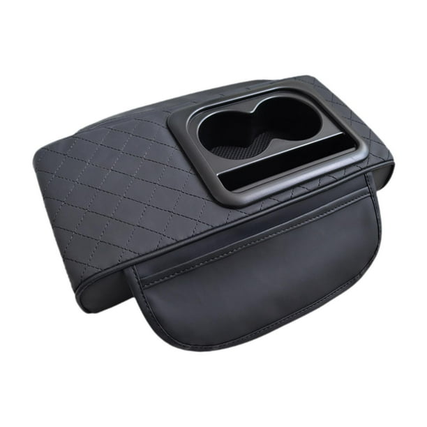 Cojín para reposabrazos de coche, funda para reposabrazos, suministros multifuncionales para coche, fundas para reposabrazos, alfombrillas para caja Negro