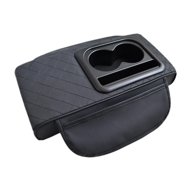 Cojín para reposabrazos de coche, protector de consola central, accesorios interiores, antiarañazos Negro