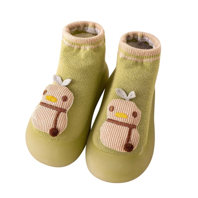 Baby Sock Shoes Infant Socks Shoes Rabbits Cartoon Animal Shape Non-Slip Slippers Breathable Chaussures Enfant Mint Green 2 Years-2.5 Years
