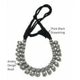 thumbnail image 4 of athizay Black Necklace with drawstring thread for Women Oxidised Silver Indian thread Jewelry for Women Black and Silver Ethnic Chokers, 4 of 4