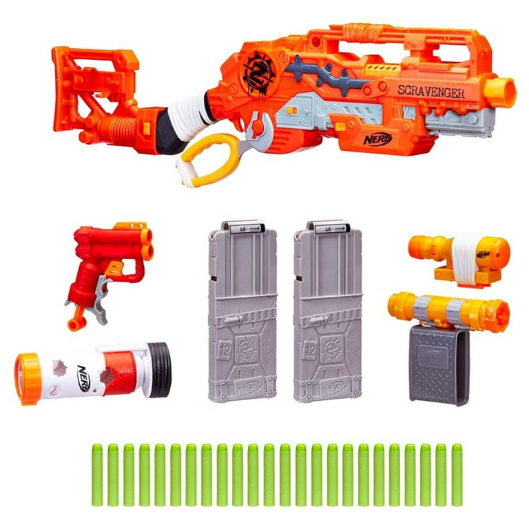 Hasbro HSBE1754 NERF Zombie Scravenger, 4 Count