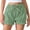 Green, variant on Shorts for Women Summer Fashion Plaid Ruffle Hem Lounge Shorts Cute Bow Soft Elastic Waist Boxer Shorts Streetwear