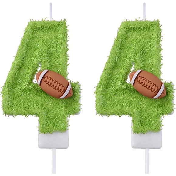 VSHILI 44 Birthday Candles, 44th Cake Candles, Green Happy Birthday Number 44 Candles Cake Topper Decorations for Party Men Women