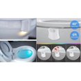 thumbnail image 3 of Motion Sensor Toilet Night Light Home Toilet Light Bathroom Human Movement Sensor Toilet Seat Light 8 Color Change Memory Light Detection (1 Pack), 3 of 5