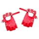 thumbnail image 1 of Guantes de cuero PU gótico punk con remaches , de rendimiento con broche a presión rojo Salvador Guantes de mujer, 1 of 3