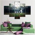 thumbnail image 3 of TISHIRON 5PCS Framed Jesus Canvas Wall Art Set,50"x24" Jesus Christ Little Angel Canvas Prints for Living Room, Bedroom, Office Home Wall Decor, 3 of 7