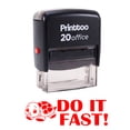 thumbnail image 2 of Printtoo DO IT FAST Self Inking Rubber Stamp Office Stationary Custom Stamp-Red, 2 of 2