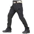 thumbnail image 5 of SDJMa Men's Snow Ski Hiking Cargo Pants Outdoor Waterproof Windproof Softshell Fleece Snow Pants, 5 of 7