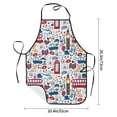 thumbnail image 2 of Pofeuu London Symbols1 Print Aprons with Pockets, Cute Aprons for Kitchen, Cooking, Server, Barber, Chef Apron, 2 of 7